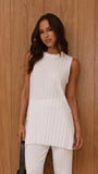 Megan Knit Top White