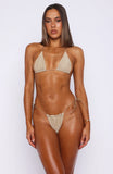 Matera Bikini Top Gold Shimmer