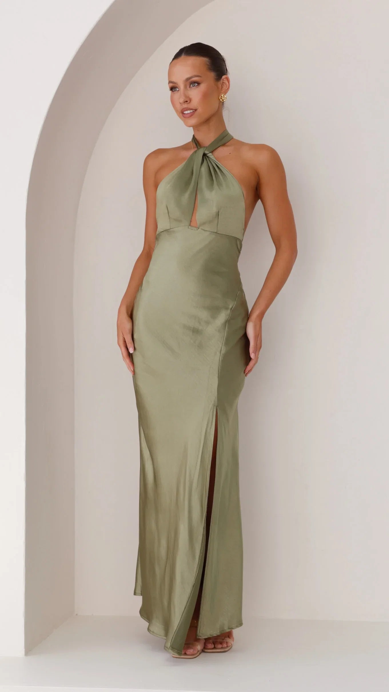 Amalia Maxi Dress Olive