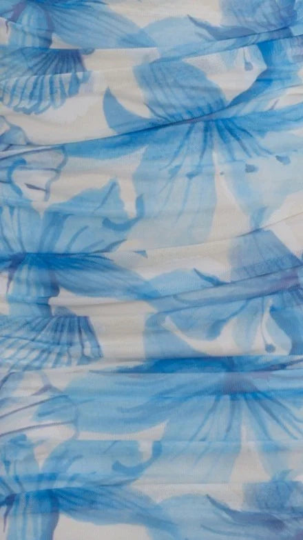 Aimee Strapless Top Ocean Bloom