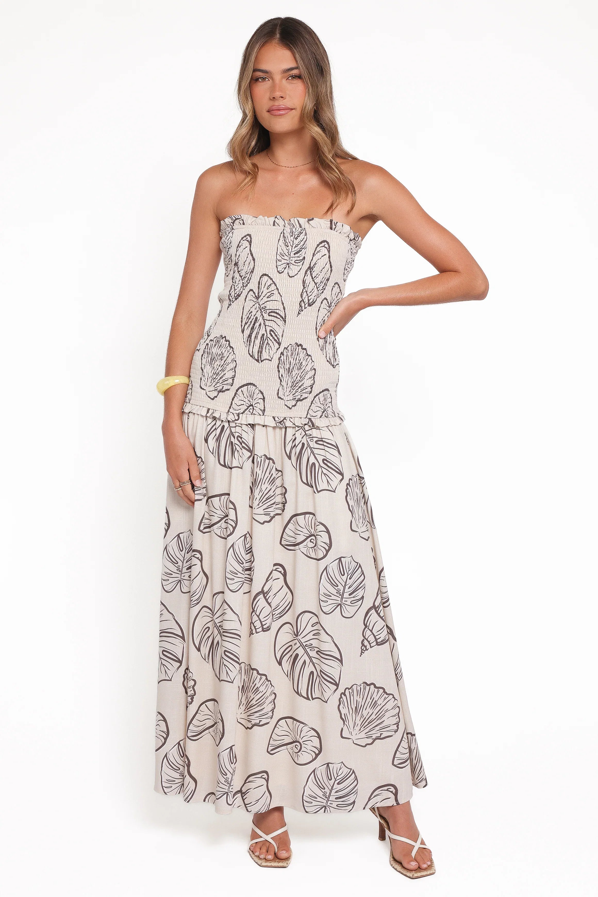 Parkway Maxi Dress Cream Shells