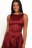 Katelyn Midi Dress Burgundy