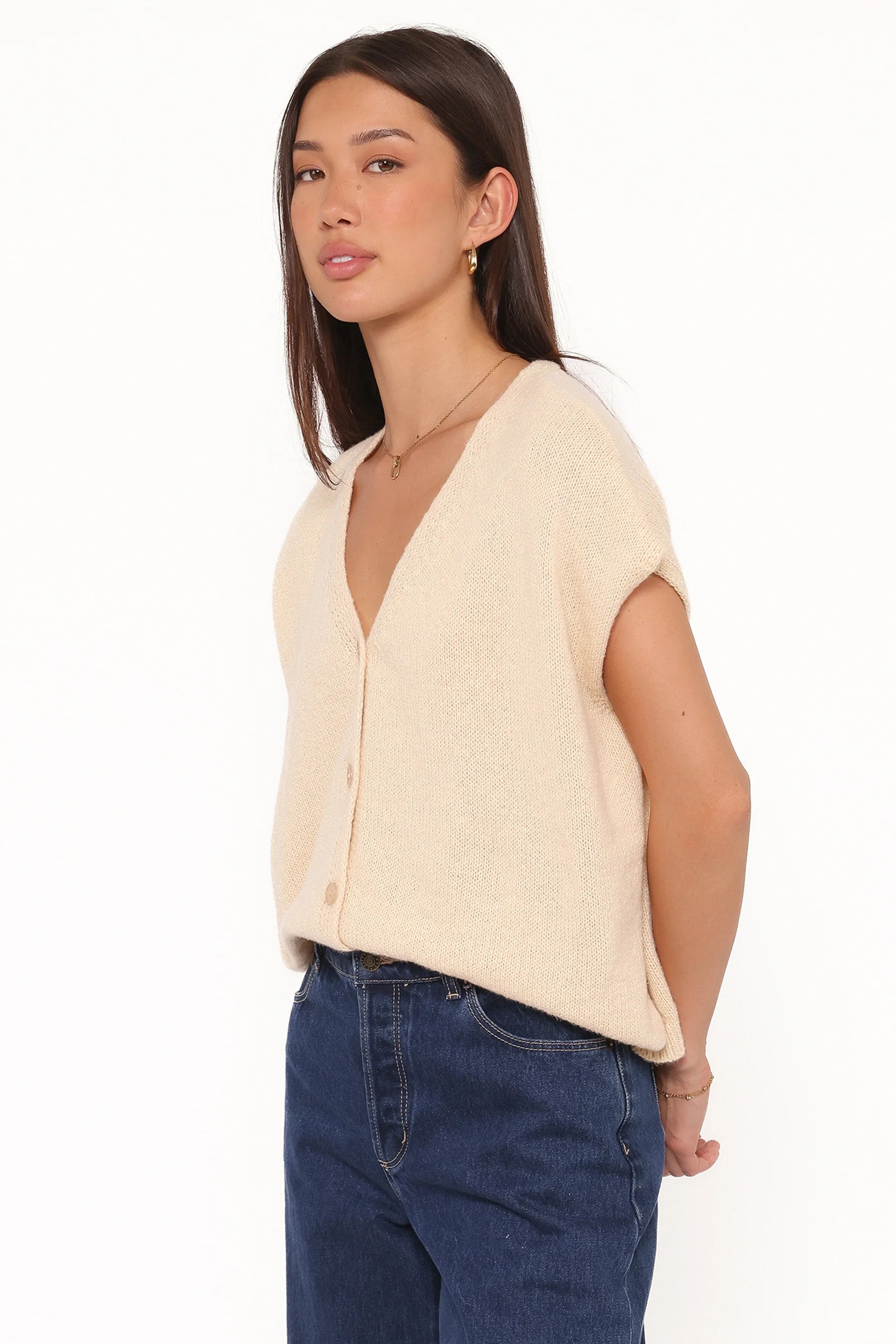 Mariana Knit Vest Lemon