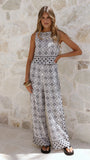 Ollie Pants Black White Print