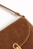 Rowena Crossbody Bag Brown Suede