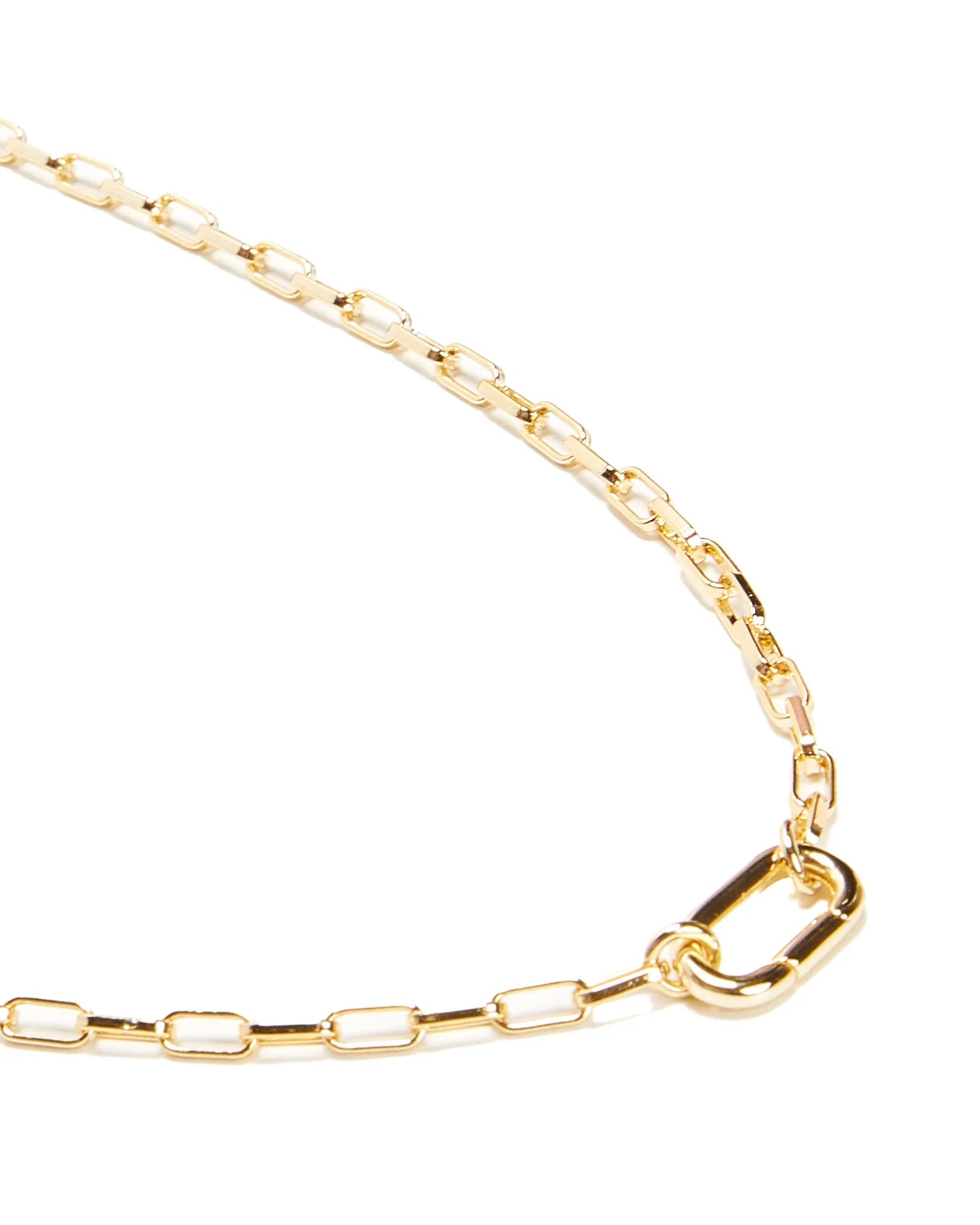 Skinny Hat 14k Plated Chain