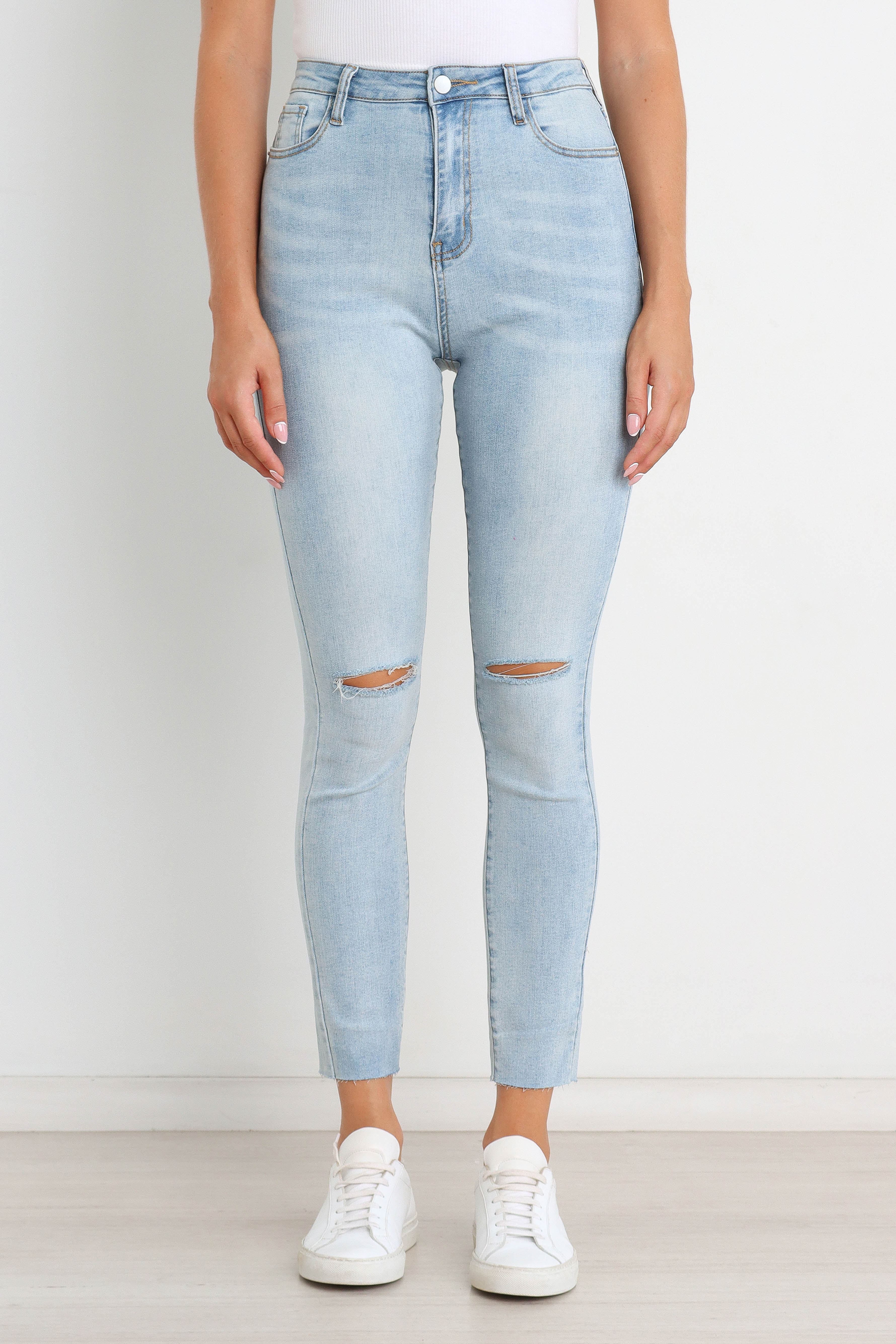 Hadie Jeans Light Blue Wash