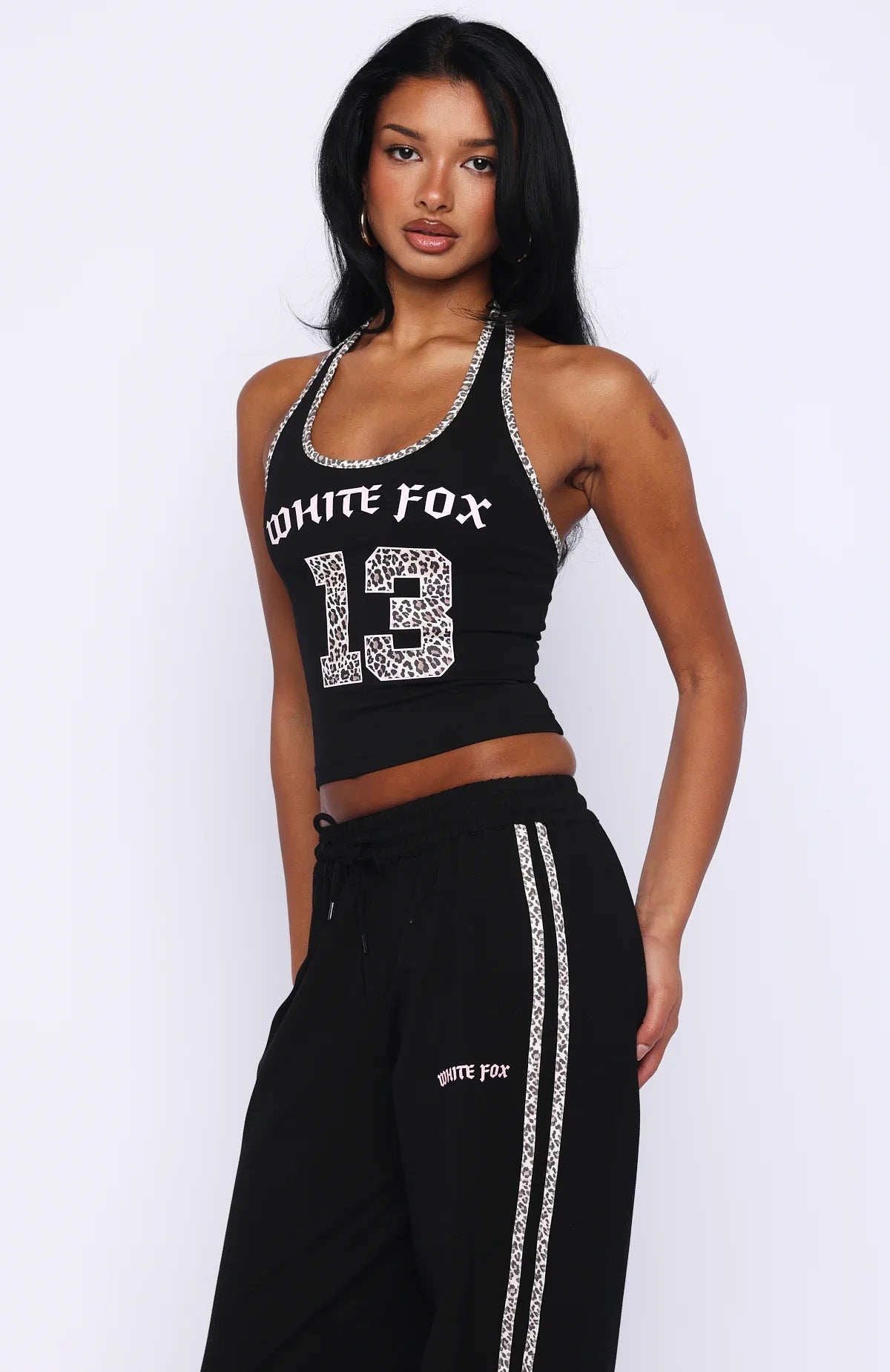 Boss Babe Vibes Halter Top Black