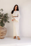 Colter Long Sleeve Maxi Dress White