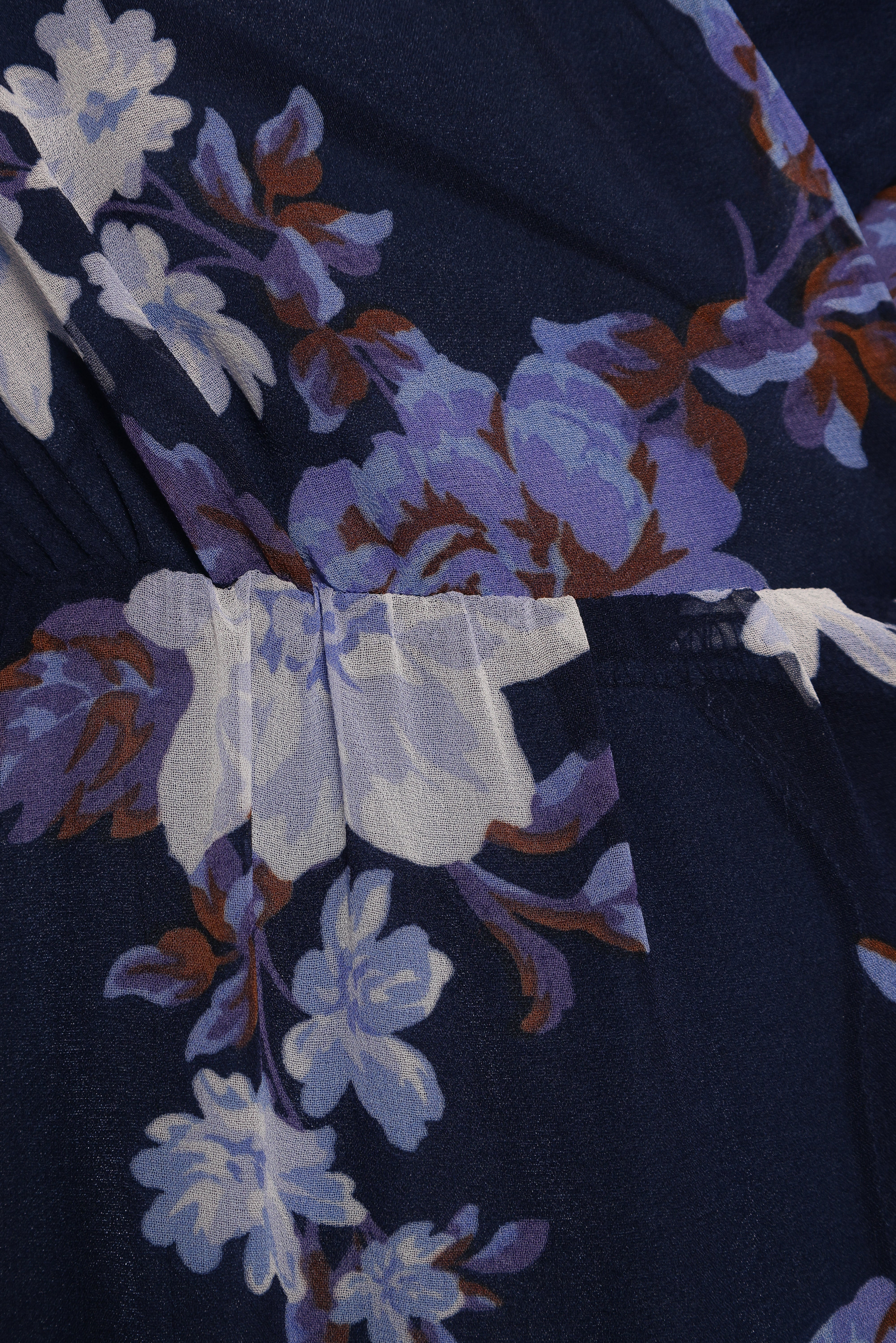 Korina Long Sleeve Maxi Dress Vintage Blues