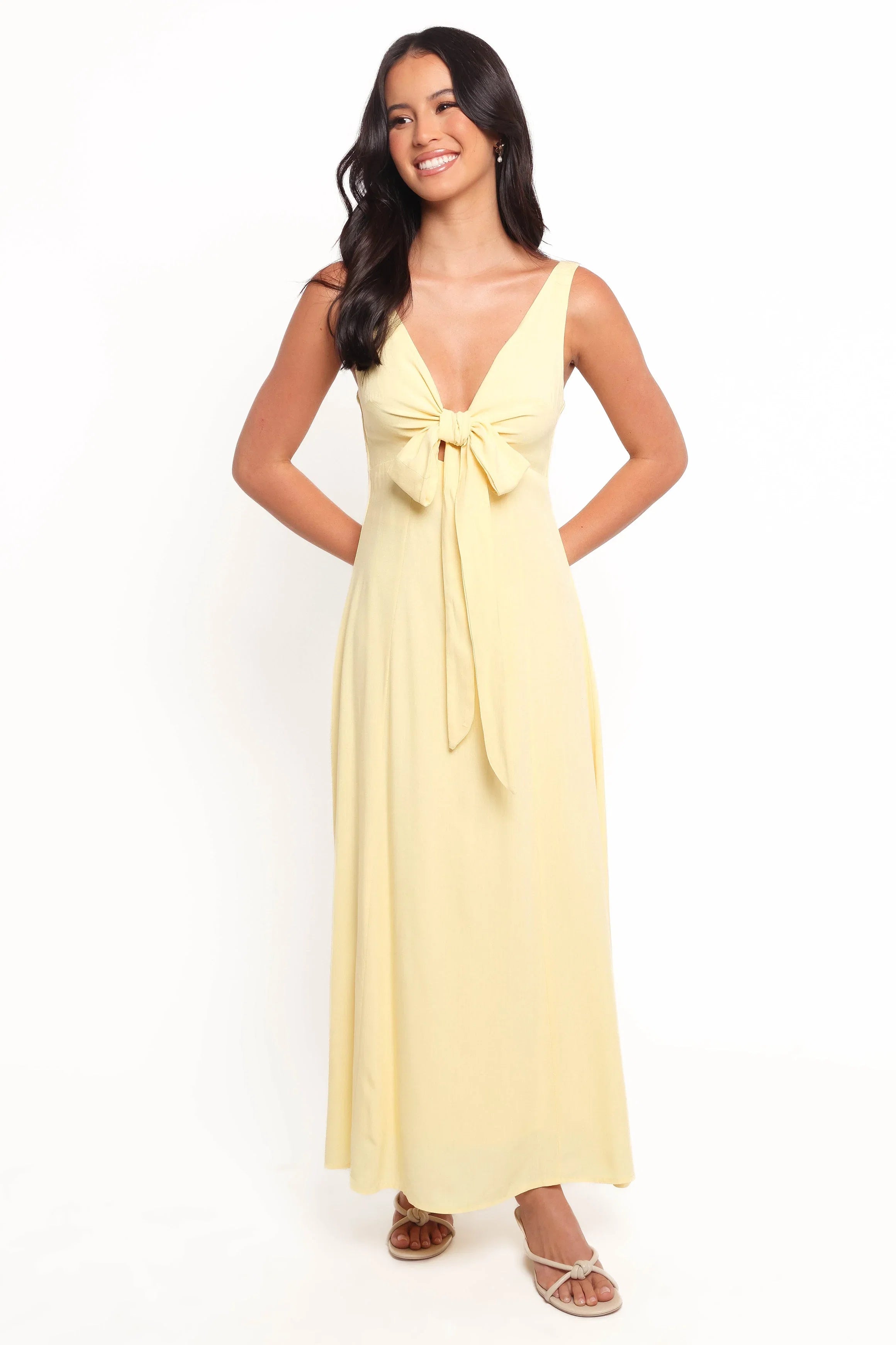 Archer Midi Dress Butter Yellow