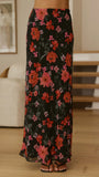 Flo Maxi Skirt Dark Floral