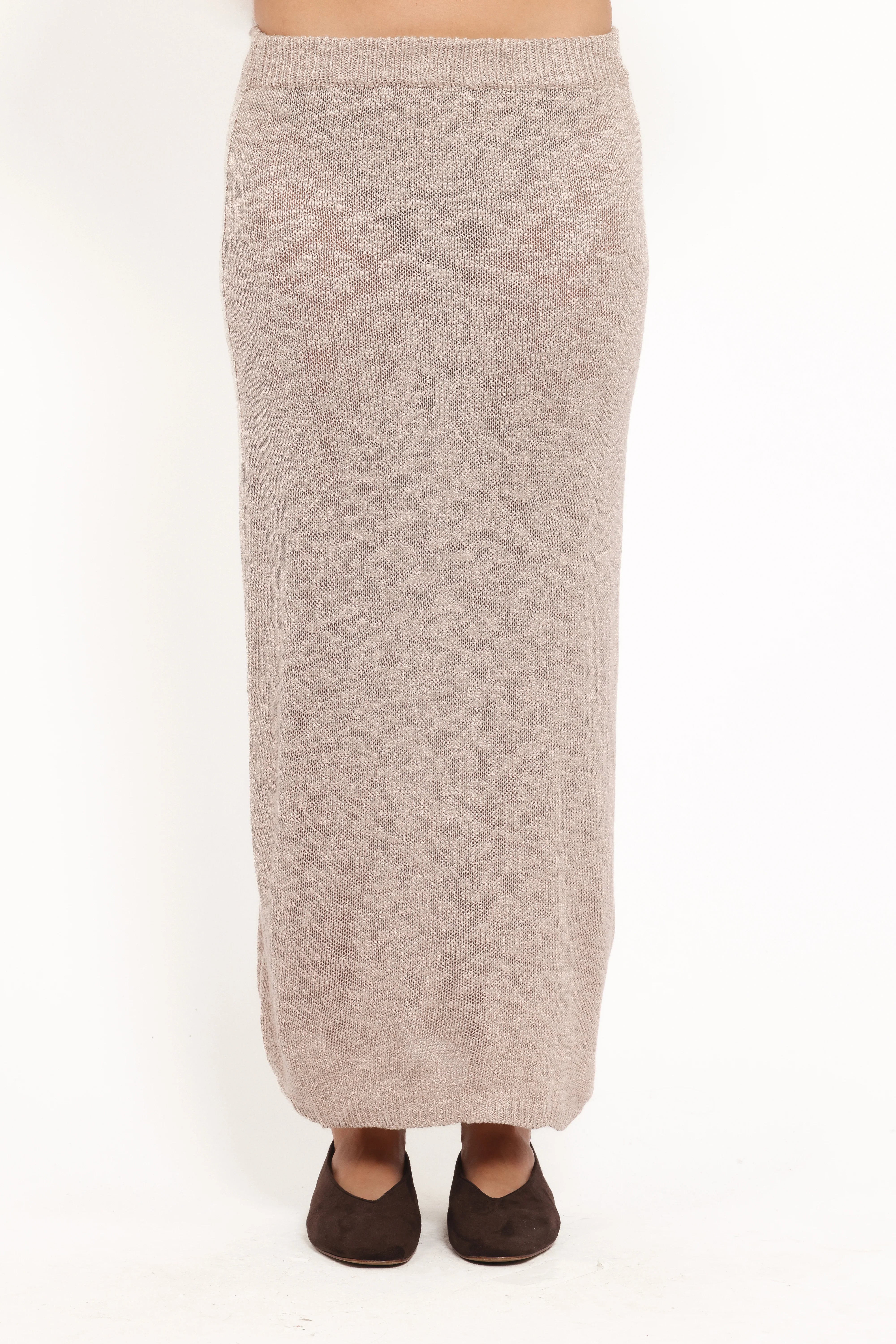 Indya Knit Skirt Oatmeal
