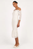 Lindy Midi Dress White
