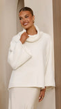 Jacques Knitted Jumper White
