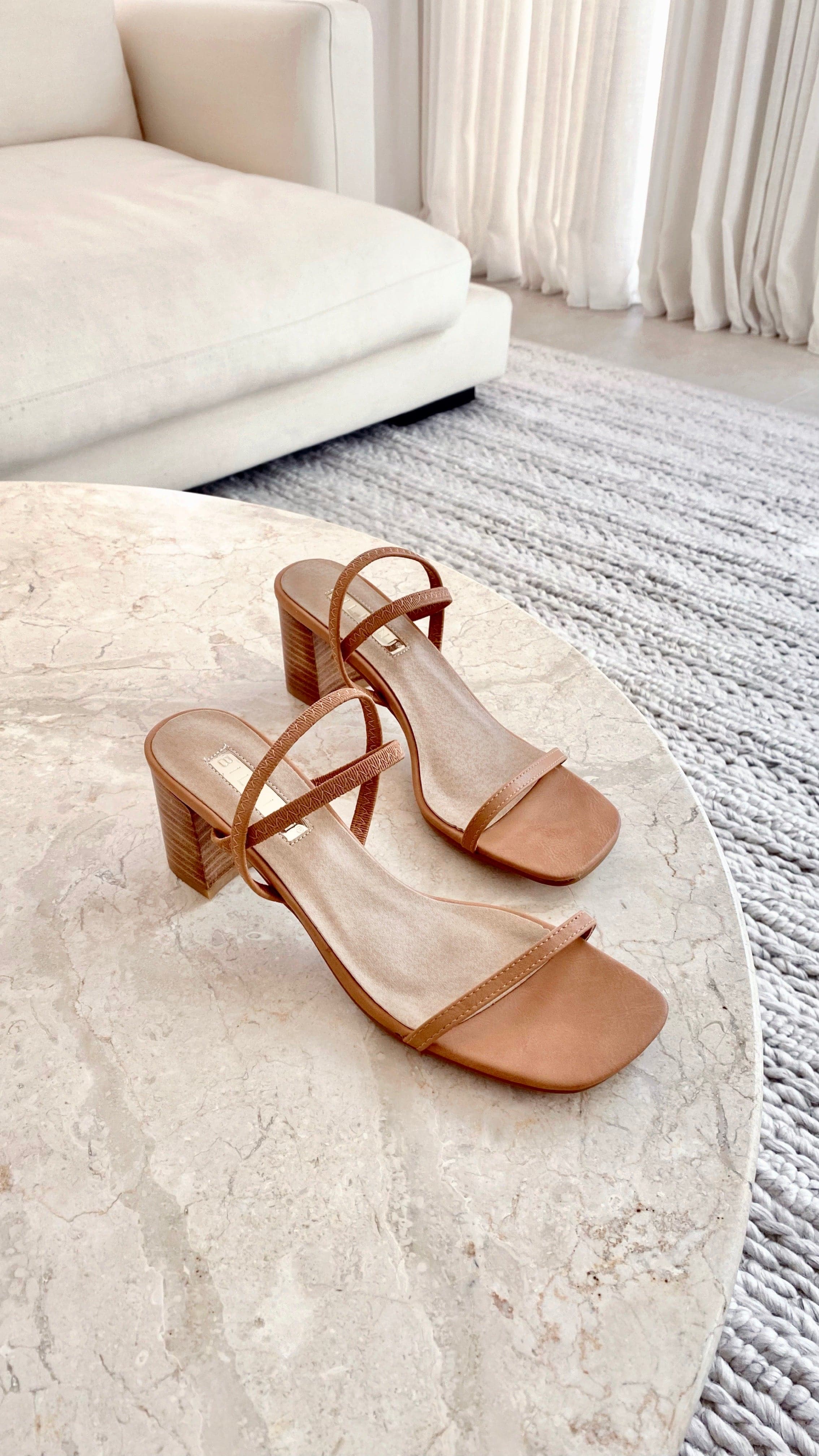 Balton Mule Heel Sugar Brown Natural