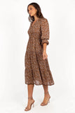 Simone Midi Dress Camel