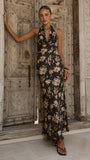 Dascha Maxi Dress Black Floral