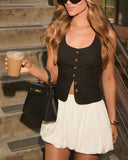 Ansela Buttoned Vest Top