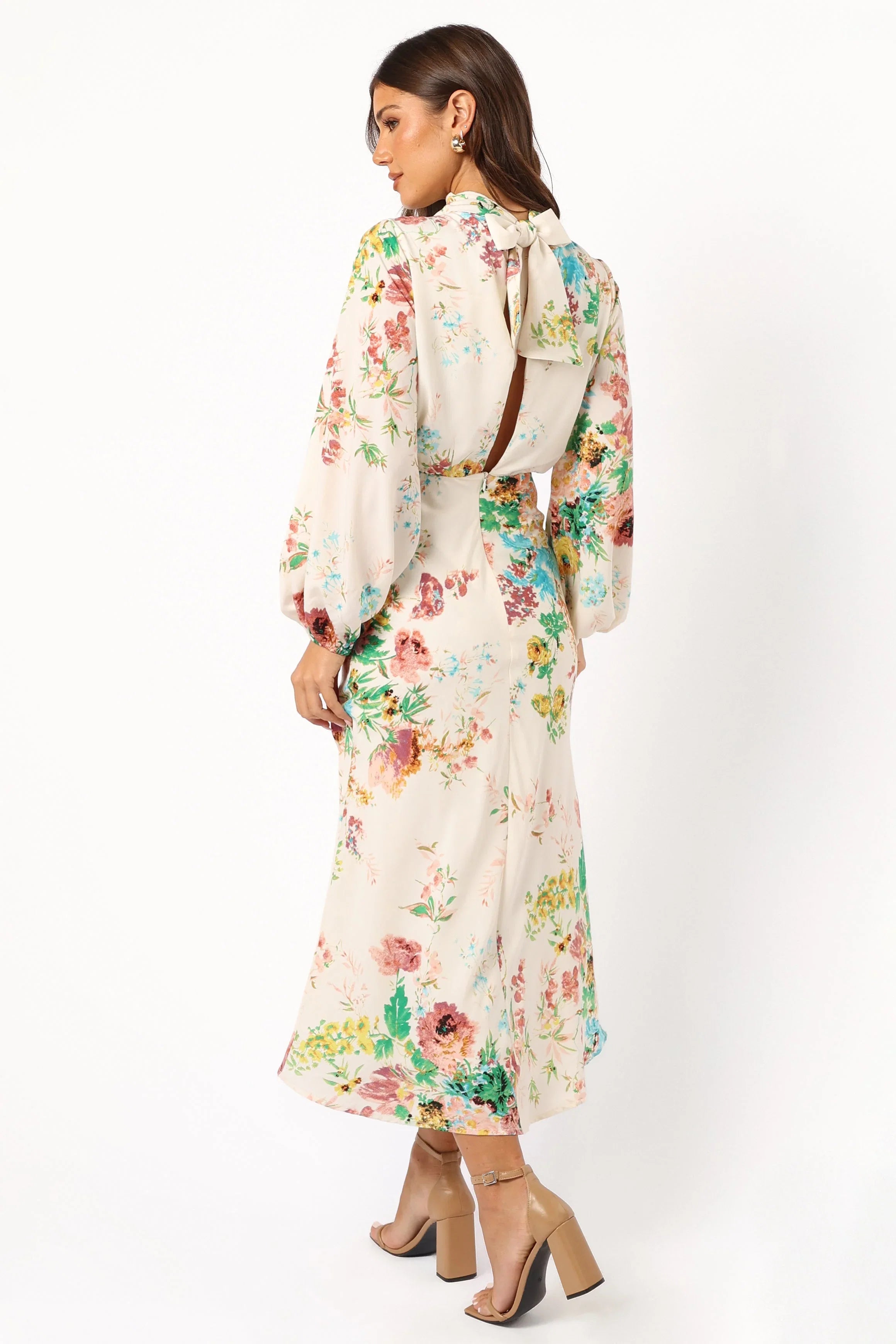 Sophia Long Sleeve Dress White Floral