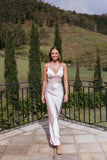 Milla Maxi Lace Dress Pale Pink