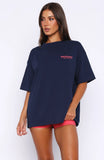 Outfit Of The Day Oversized Tee Navy