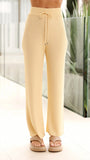 Lyra Ribbed Pants Yellow