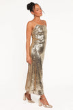 Karley Sequin Maxi Dress Gold