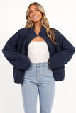 Alegra Quilted Jacket Navy