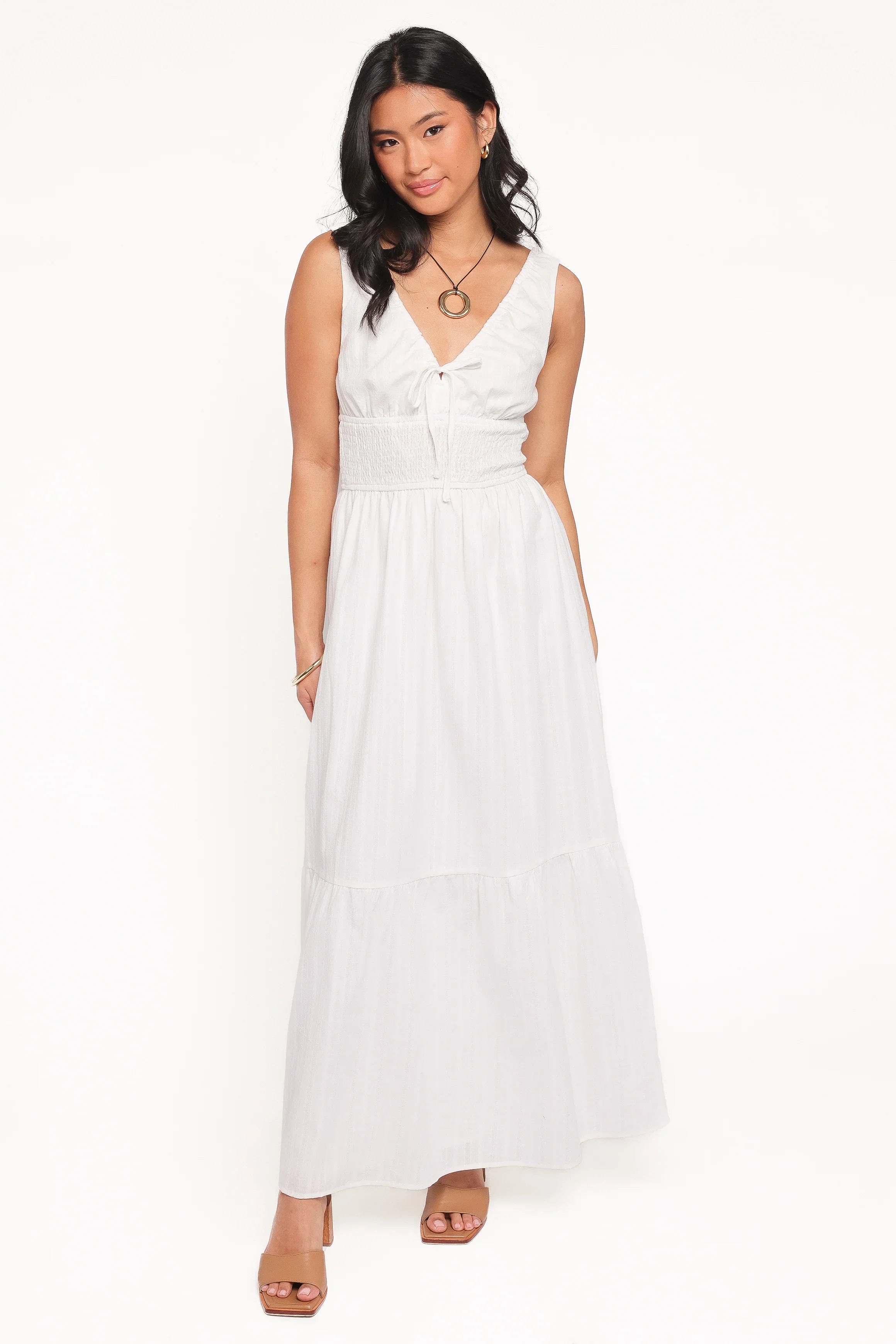 Kayden Maxi Dress White