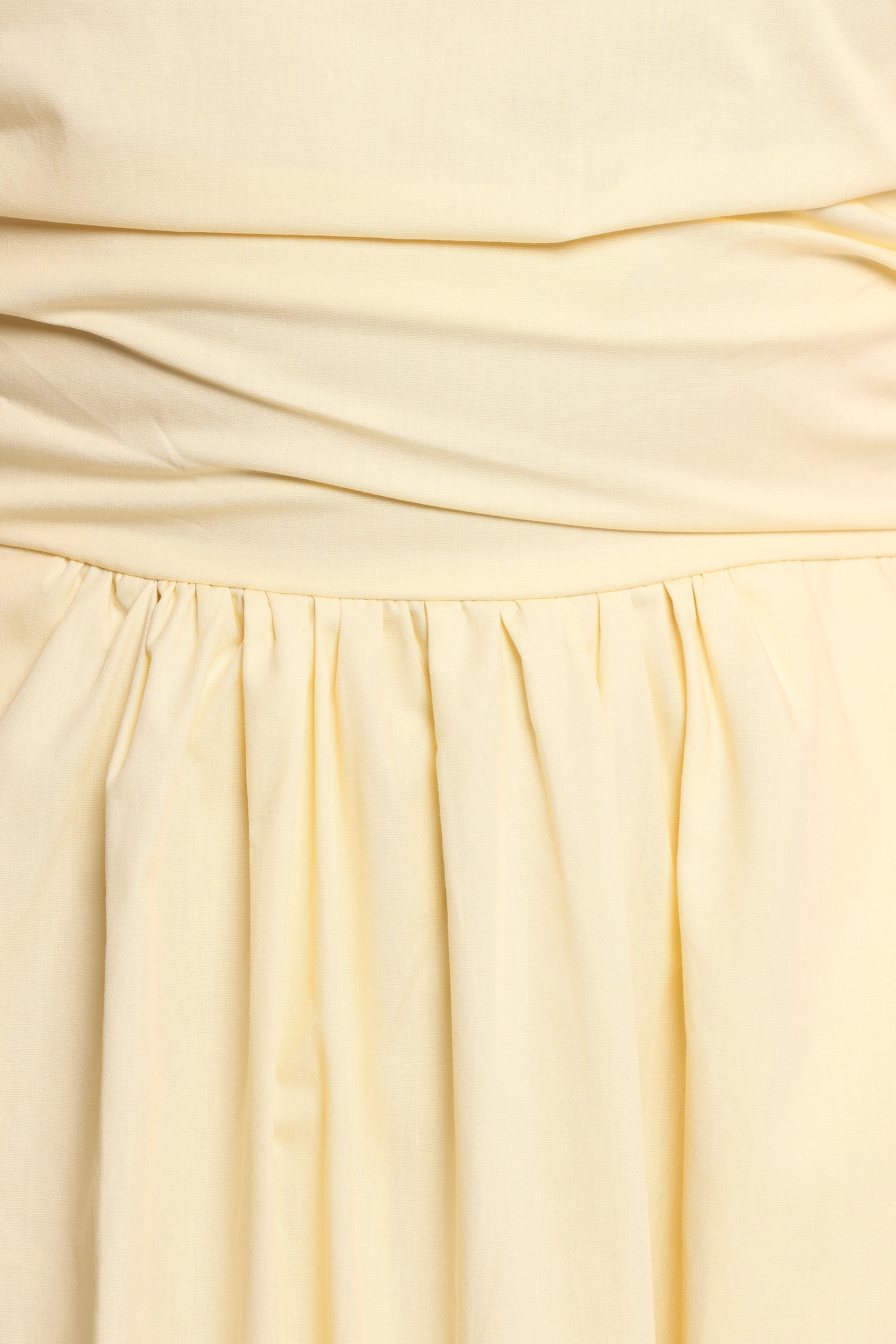Clo Puff Sleeve Midi Dress Yellow