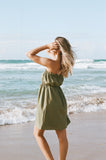 Stratton Mini Dress Leaf Green