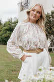 Annie Long Sleeve Top Pink Floral