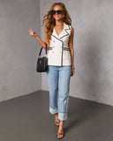 Cannes Coast Contrast Trim Top