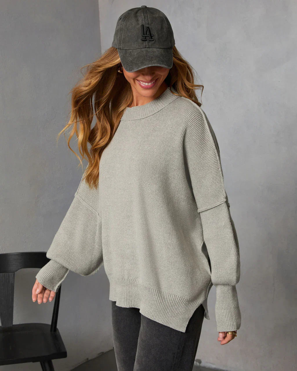 Elouise Knit Oversized Pullover Sweater