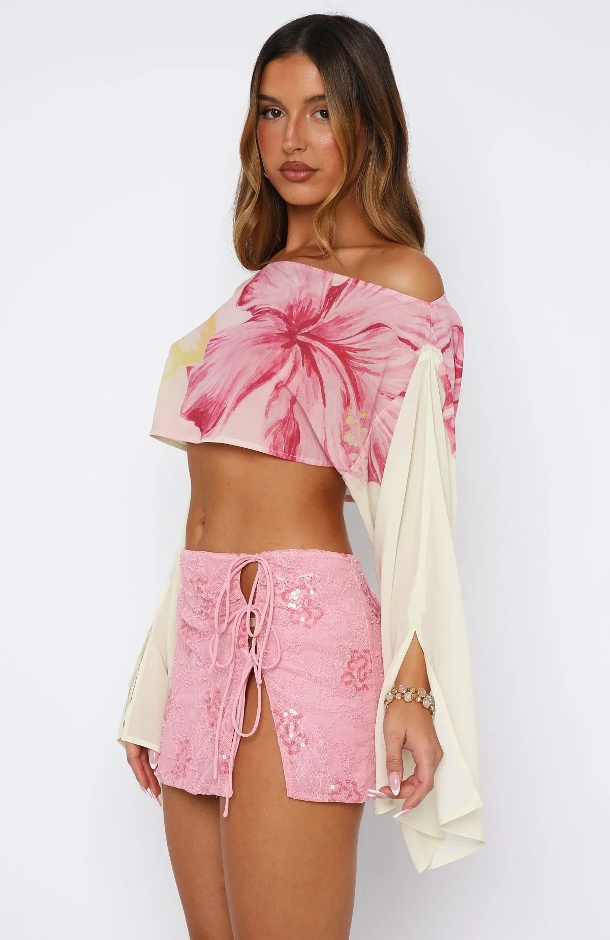 Desert Drifts Long Sleeve Top Oasis Bloom