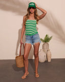 Paulah Smocked Striped Cami