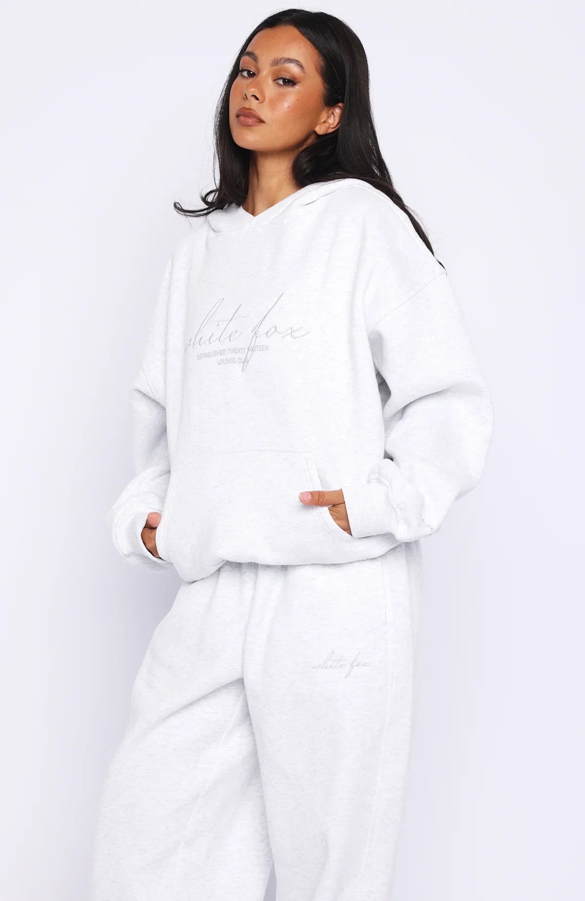 Know What You Want Oversized Hoodie Grey Marle