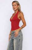 Hot Girl Halter Bustier Red