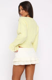 Baby Its Cold Knit Cardigan Lemon