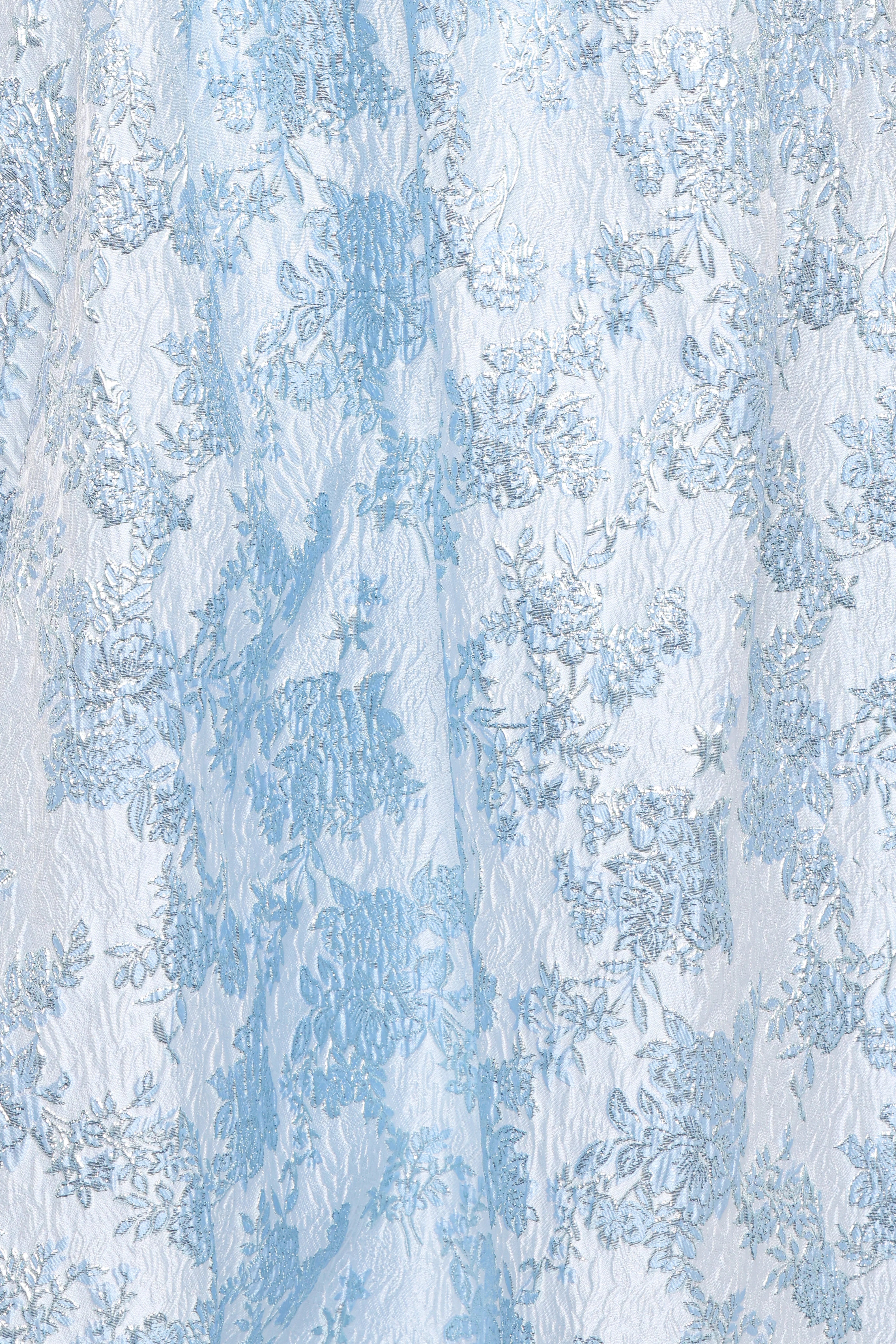 Marcelline Maxi Dress Blue Brocade