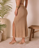 Island Ember Lurex Cover Up Maxi Skirt
