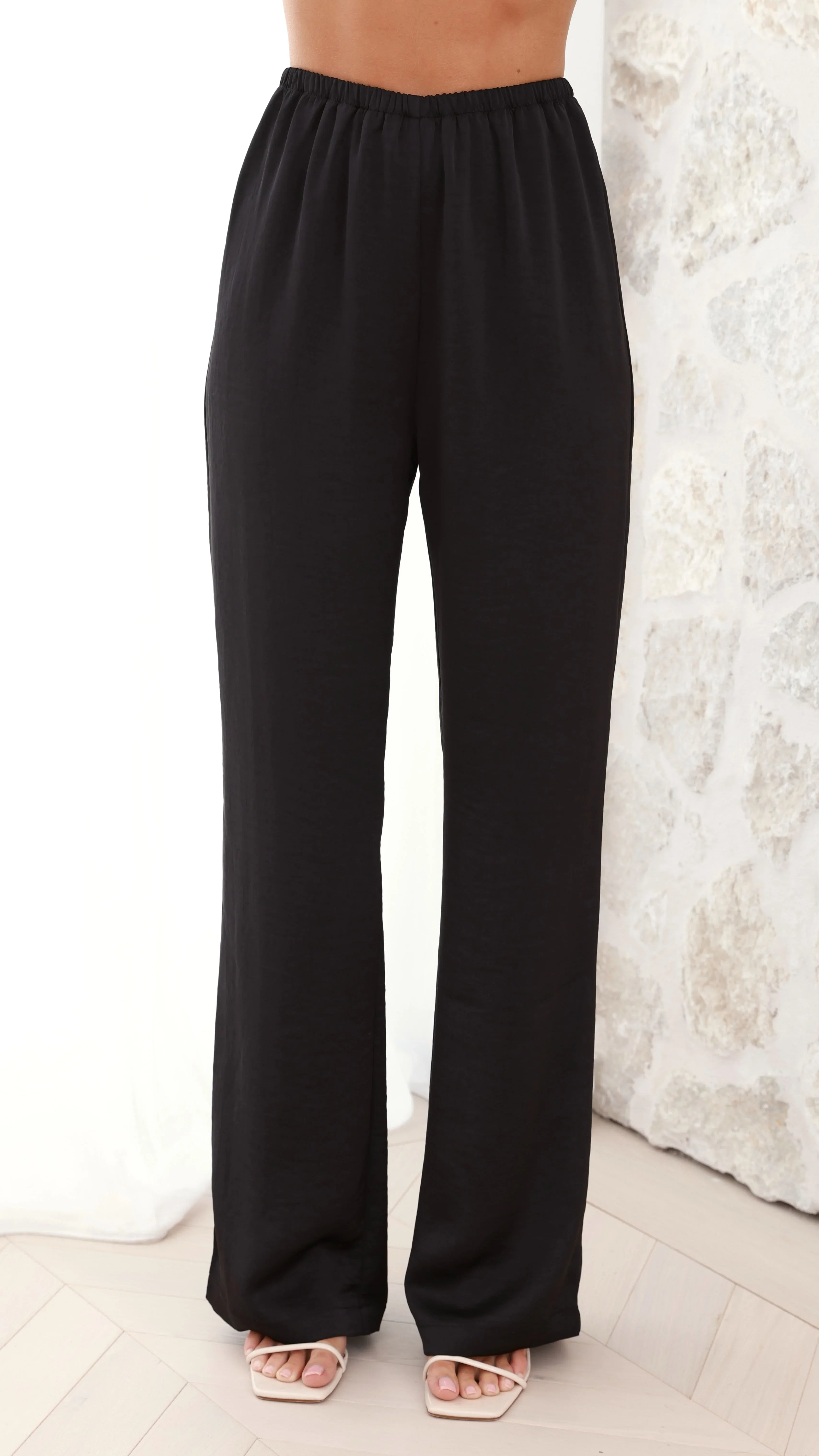 Imogen Button Pants Black