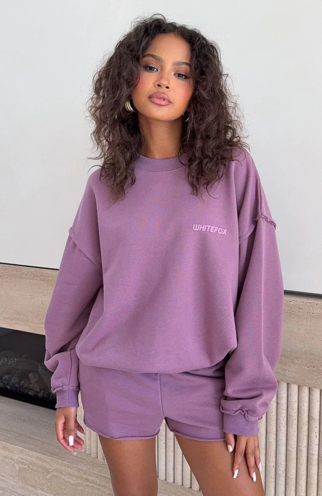 On My Own Terms Oversized Drop Shoulder Sweater Dusty Plum