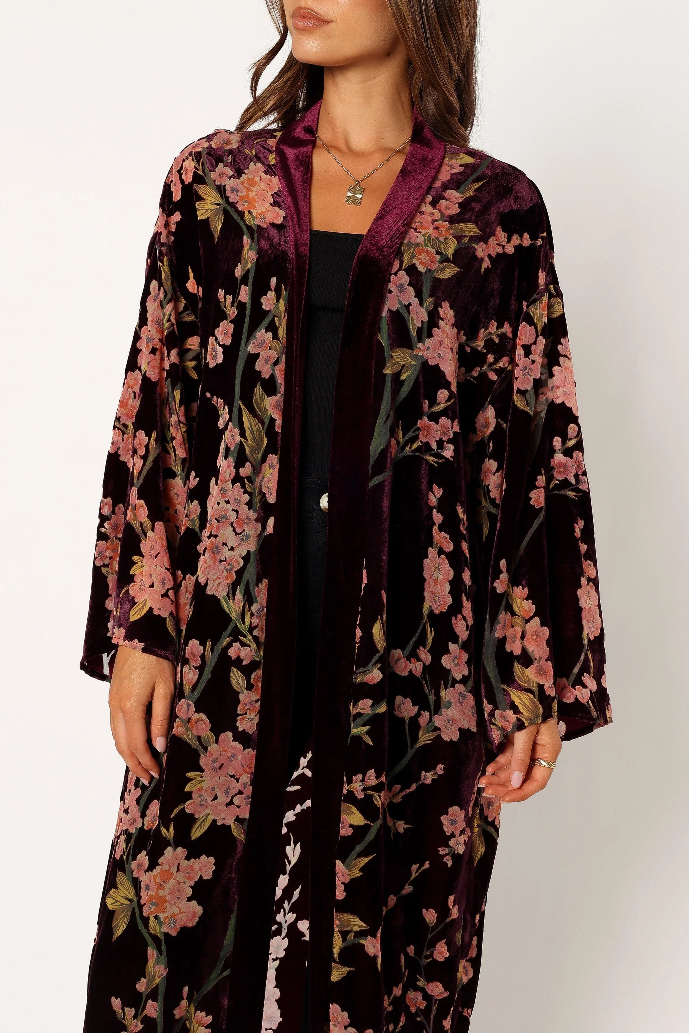 Lennon Velvet Duster Floral