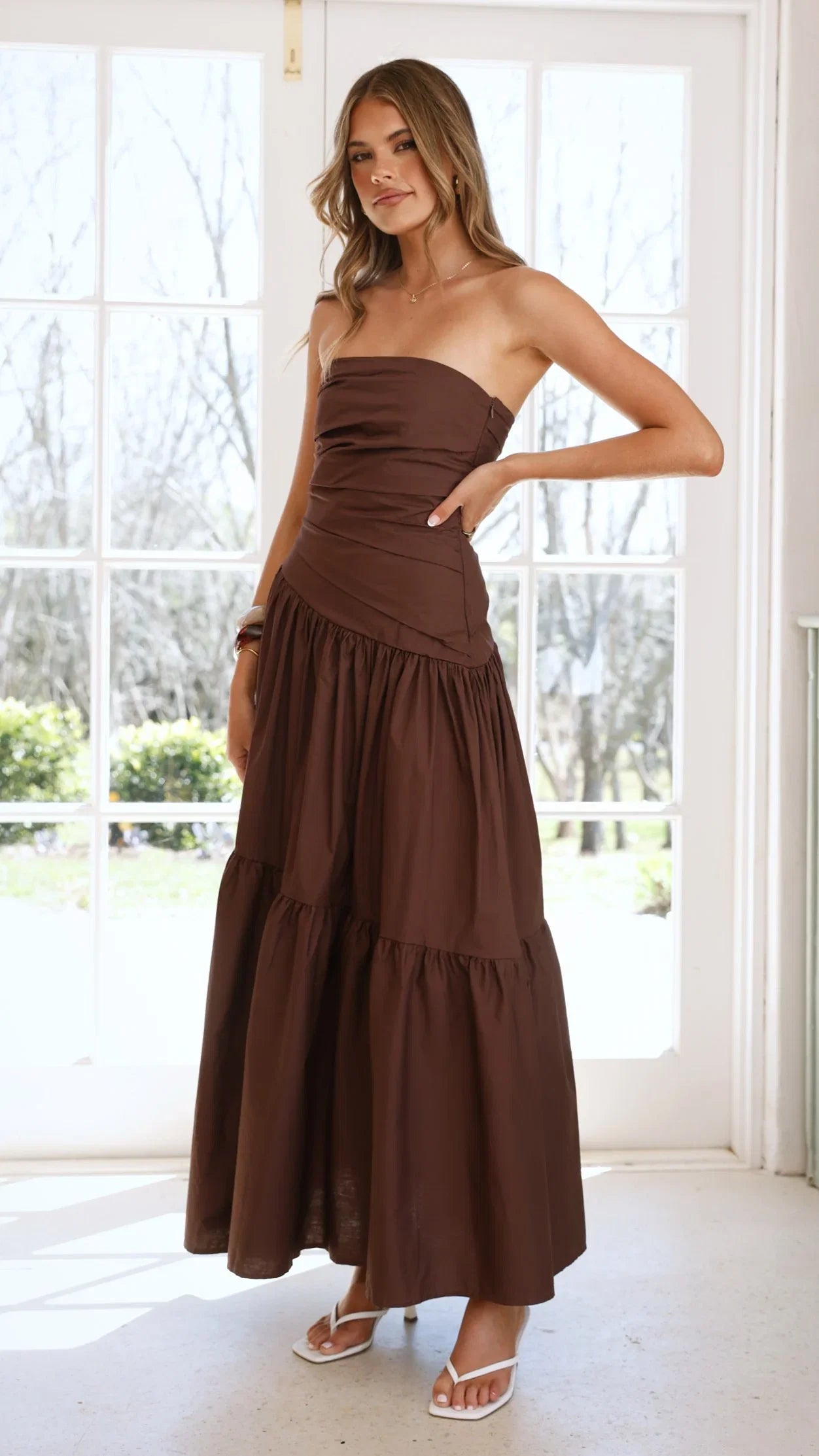 Lola Maxi Dress Chocolate