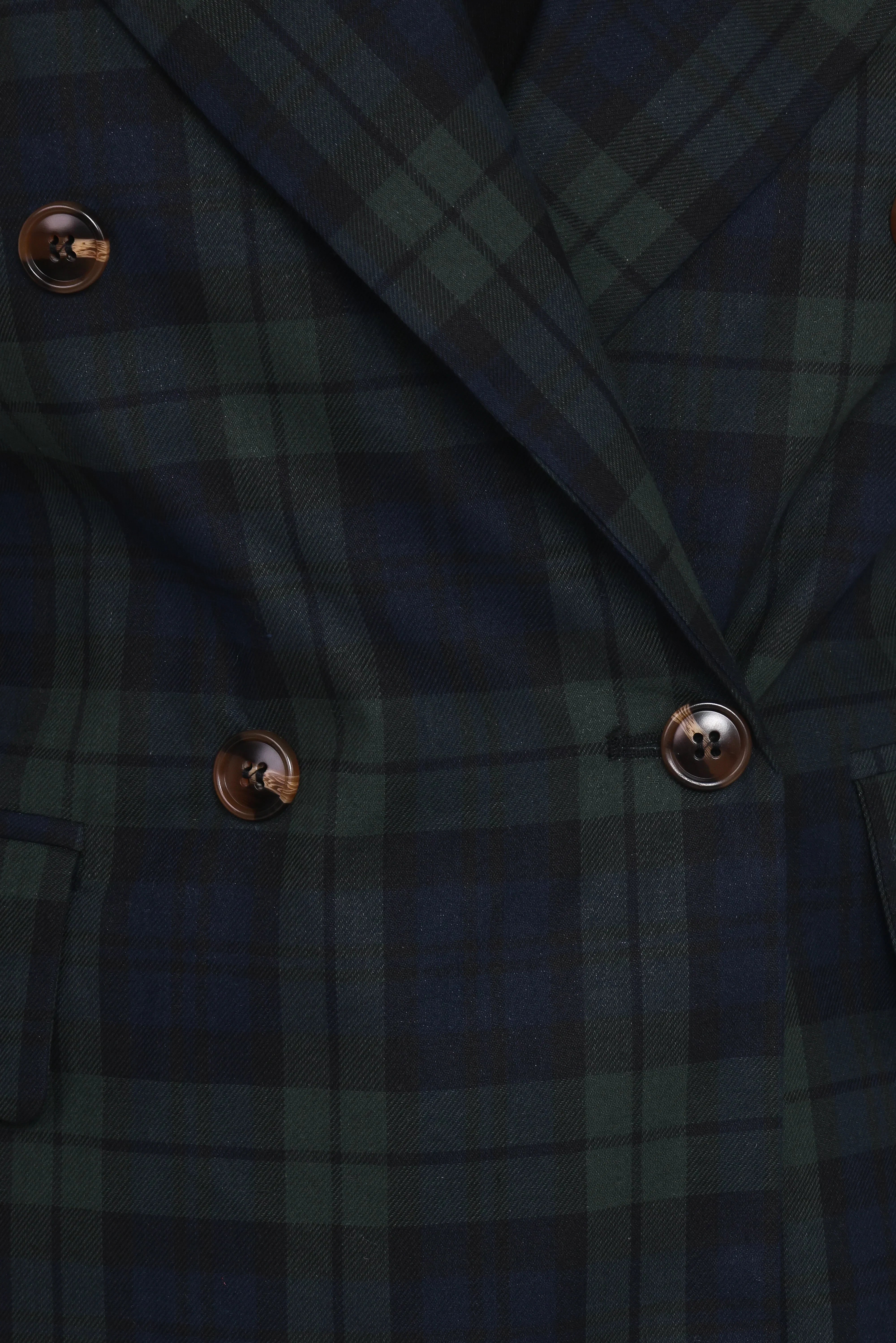 Juliette Blazer Green Plaid