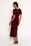 Asha Midi Dress Wine