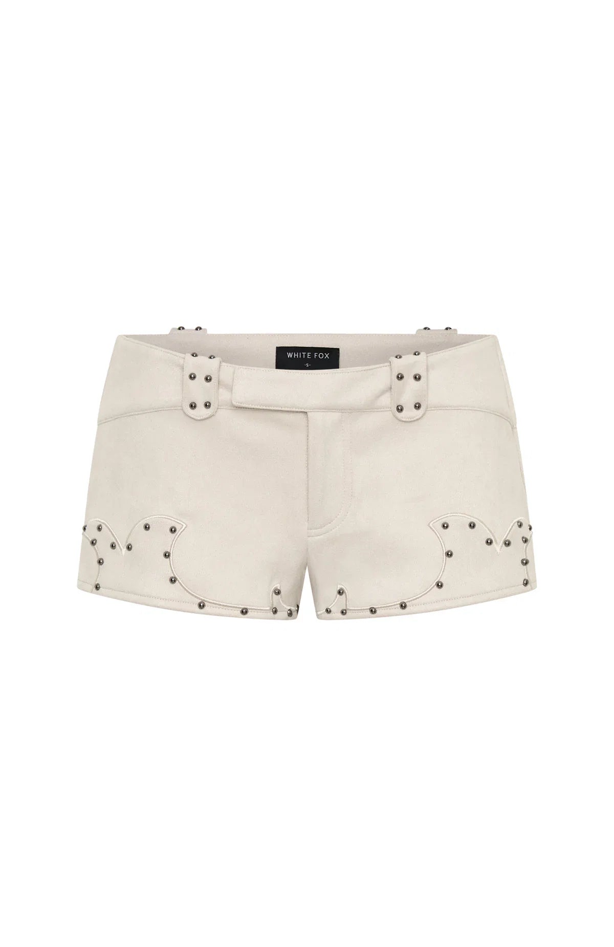 Sing It Back Faux Suede Shorts Cream