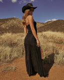 Meralda Strapless Lace Maxi Dress